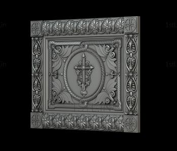 Church panel (PC_0267) 3D model for CNC machine